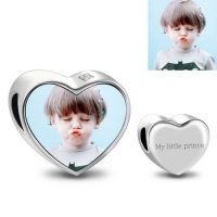 Custom Heart Photo Charm