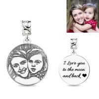 Engraved Photo Charm