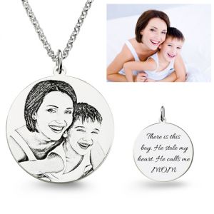 Personalized Photo Engraved Necklace