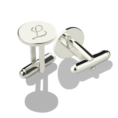  Cool Sterling Silver Circle  Cufflinks