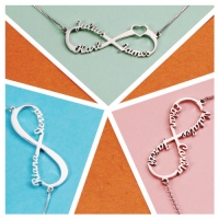 2018 Father's Day Gift Personalized Infinity Eternity Symbol Name Necklace