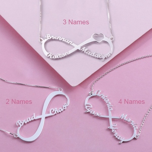 Personalized Infinity Eternity Symbol Name Necklace