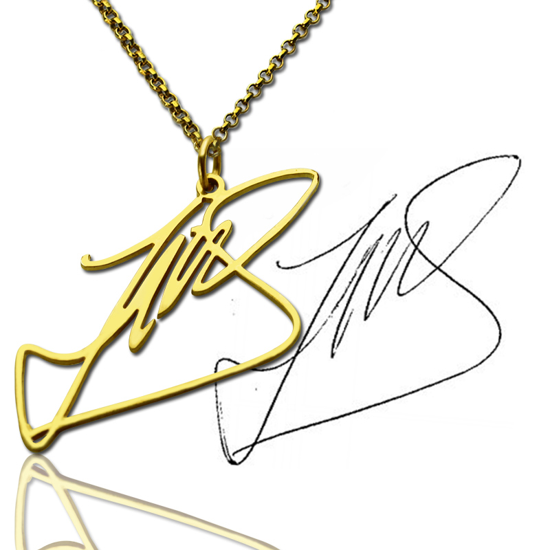 custom gold name signature necklace design your own jewelry
